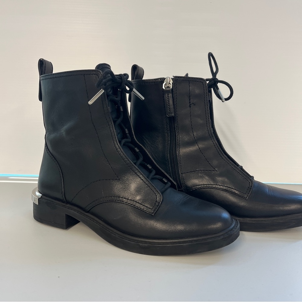Louis Et Cie leather combat boots
